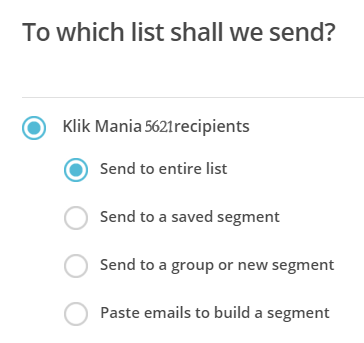 menggunakan mailchimp
