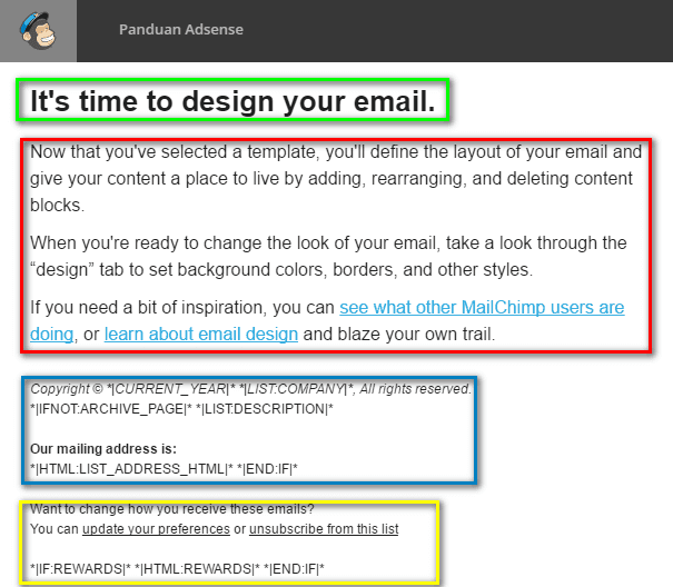 menggunakan mailchimp