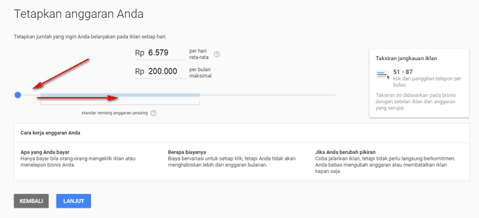 pasang iklan di Adwords express