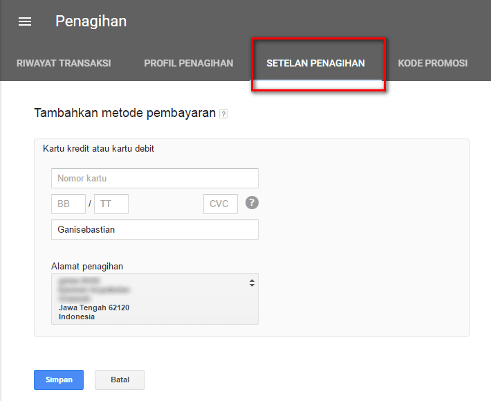 pasang iklan di Adwords express