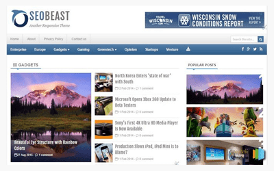wordpress converted blogger templates