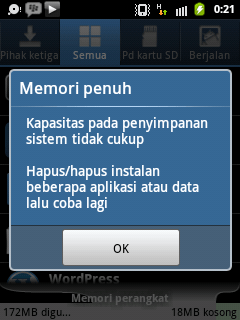 android memori penuh