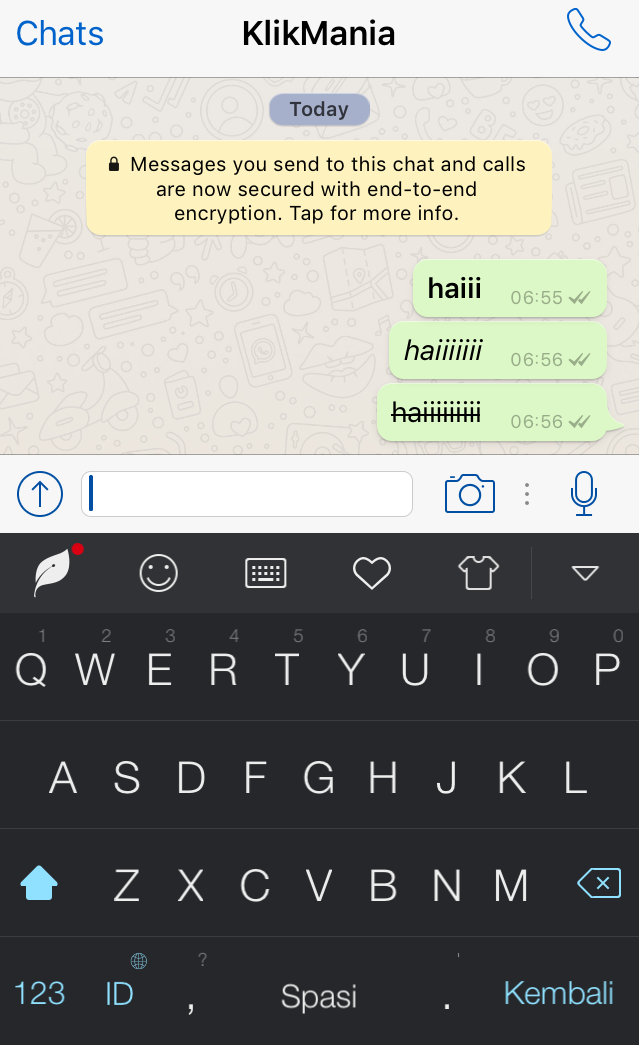 Cara Mengubah Font di Aplikasi WhatsApp Messenger