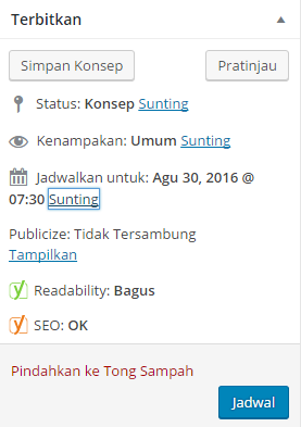 jadwal postingan wordpress