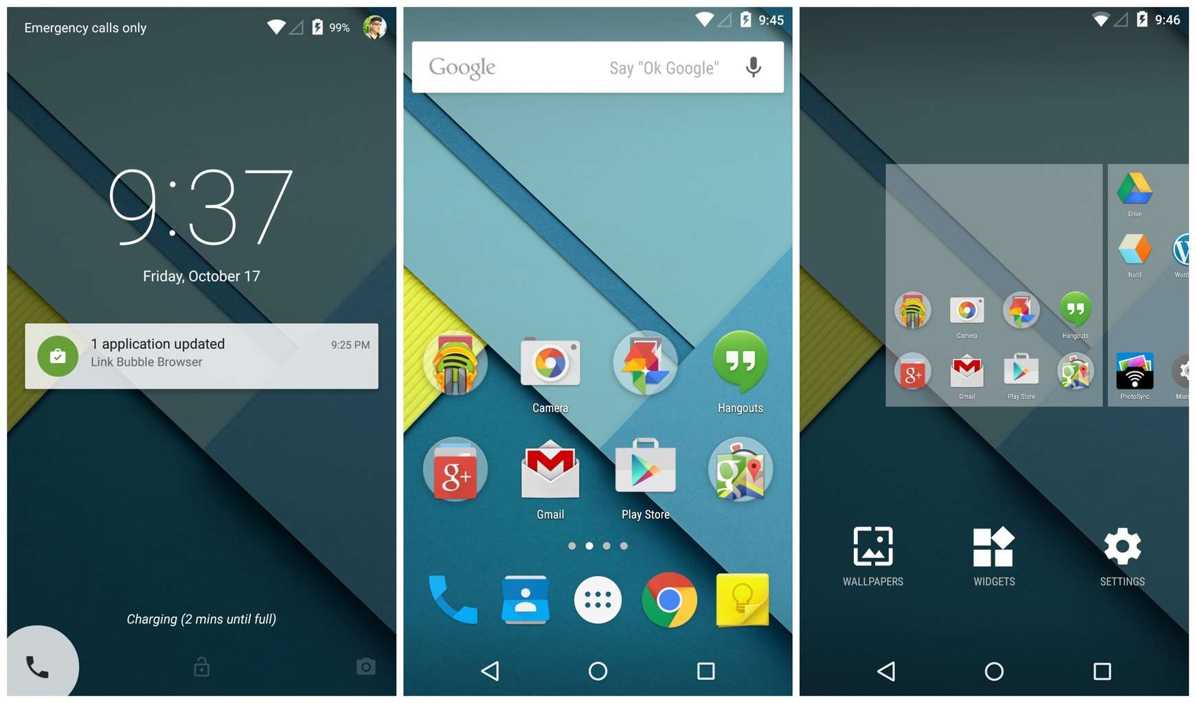Android-5.0-Lollipop interface