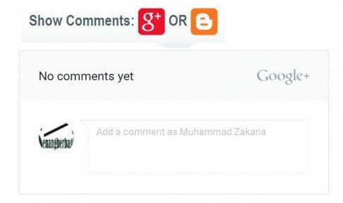 Menampilkan Komentar Google Plus
