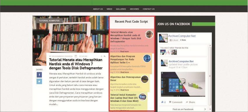 recent-post-code-script