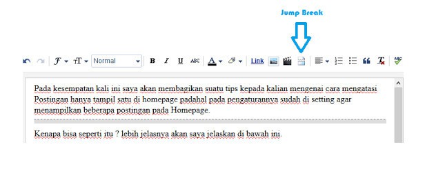 posting hanya tampil satu di homepage