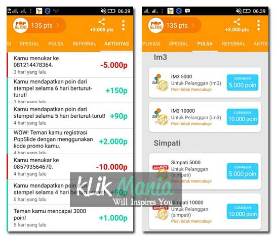 Aplikasi Pulsa Gratis