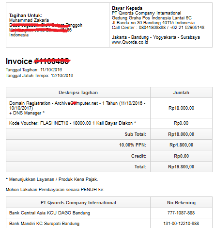Pembyaran domain murah