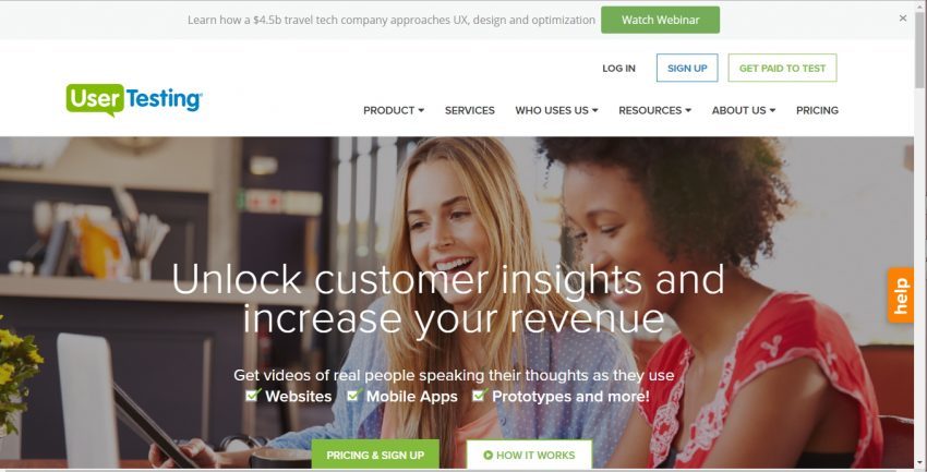 Mendapatkan Tambahan Penghasilan dari Situs Micro Jobs Ketiga - Usertesting.com