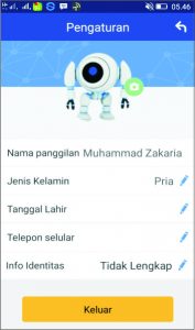 edit profil wifi share