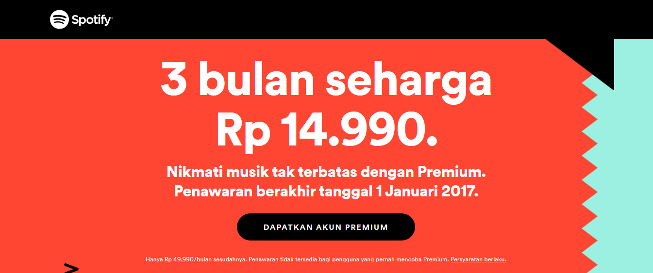 promo spotify 15 ribu