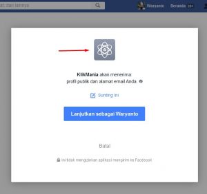 facebook app verifikasi