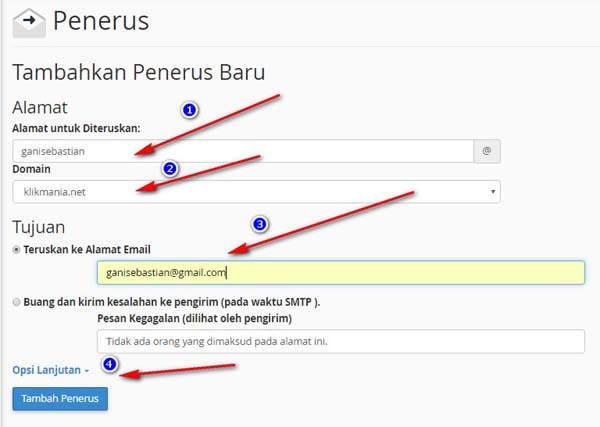 mengirim webmail dengan Gmail