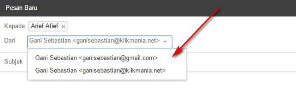 mengirim webmail dengan Gmail