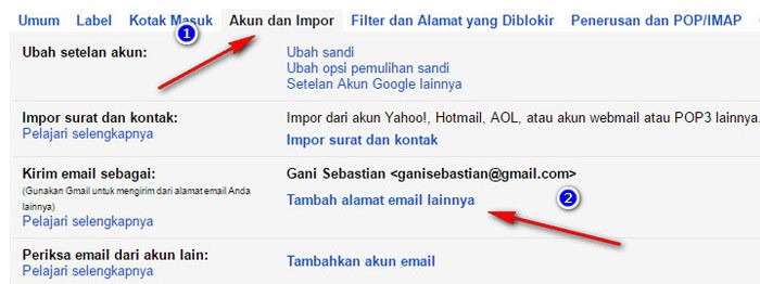 mengirim webmail dengan Gmail