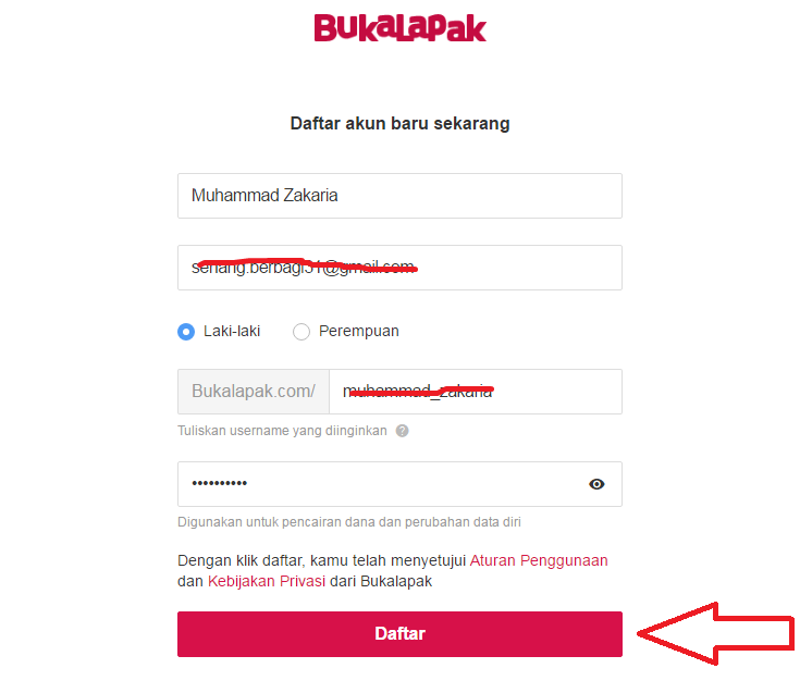 Toko online Bukalapak