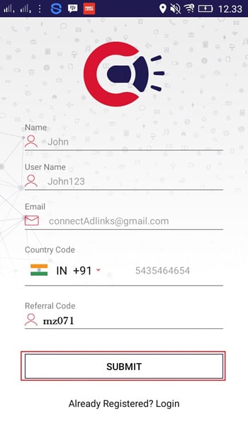 Aplikasi Android Connect adlinks