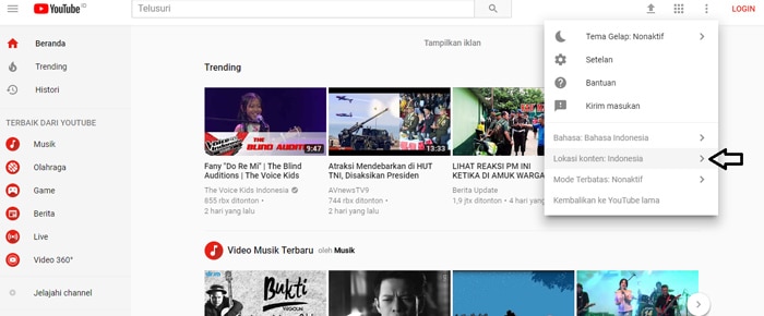 fitur youtube