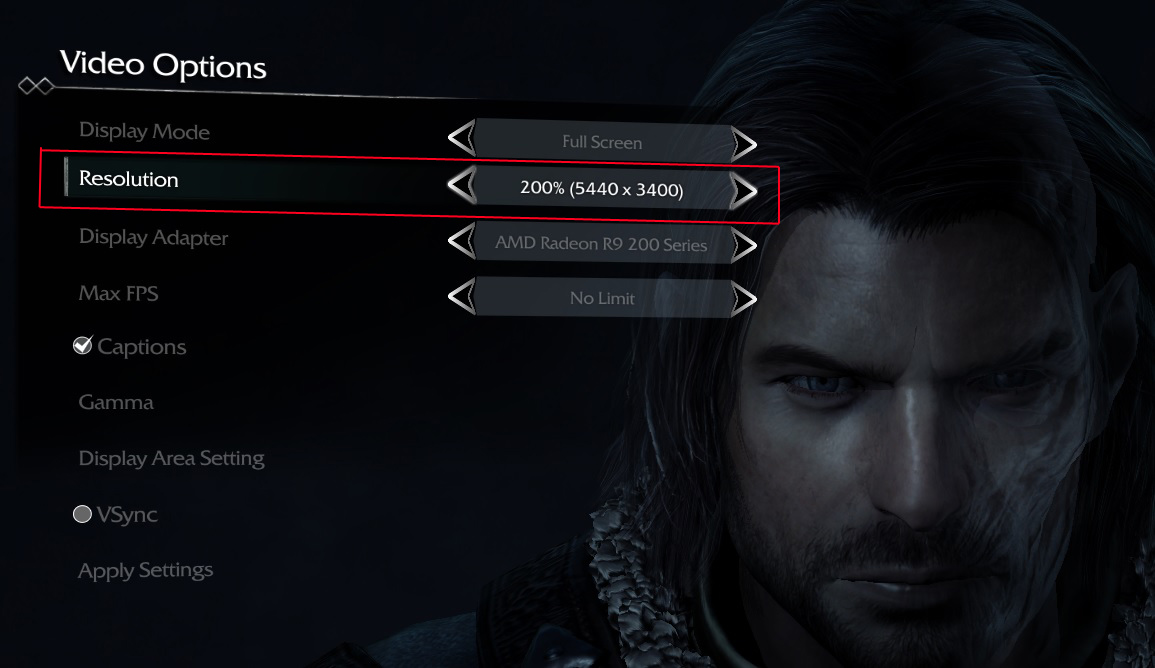 Graphical Settings