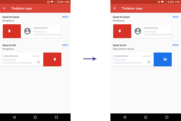 Gmail Luncurkan Fitur Swipe