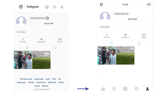 Upload Foto Instagram via Browser