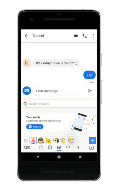 Buat Animoji di Gboard