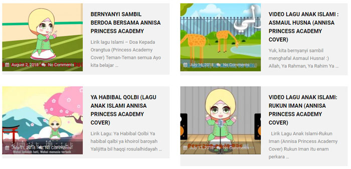 Daftar lagu anak islami terbaik 