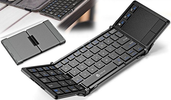 iClever IC-BK08 Tri-folding Bluetooth Keyboard with Touchpad