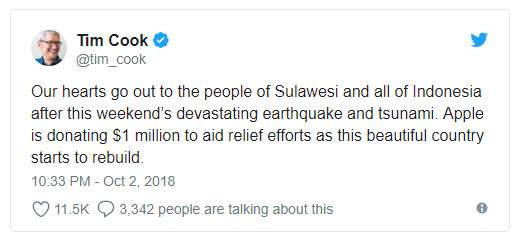 Nyumbang Korban Gempa Palu