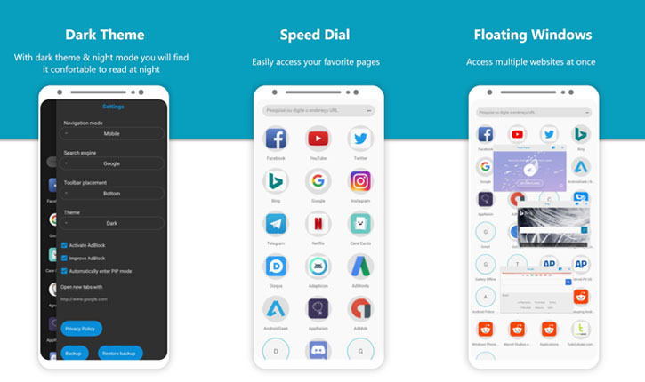 Browser terbaik android super cepat dan super ringan