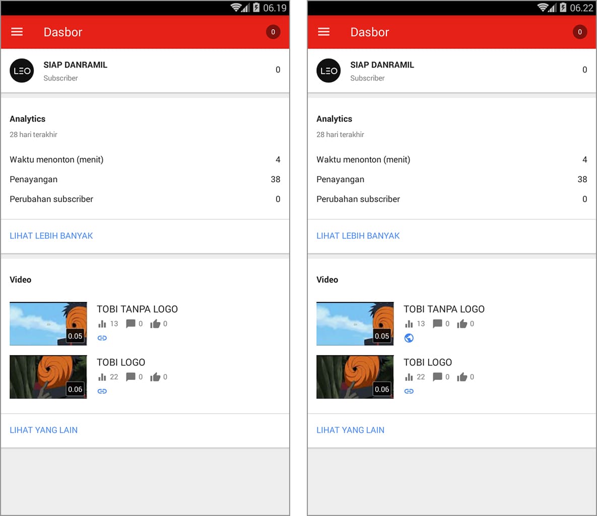 setelan privasi video youtube