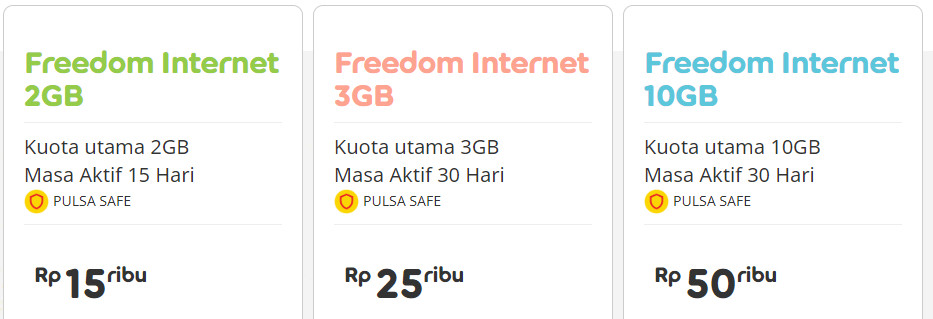 Paket Freedom Internet IM3 Ooredoo