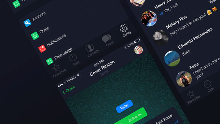WhatsApp dark mode fitur