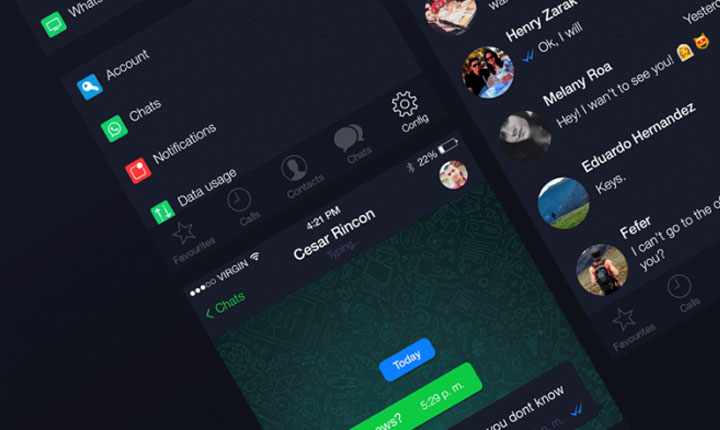 WhatsApp dark mode fitur