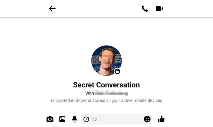 facebook secret conversation