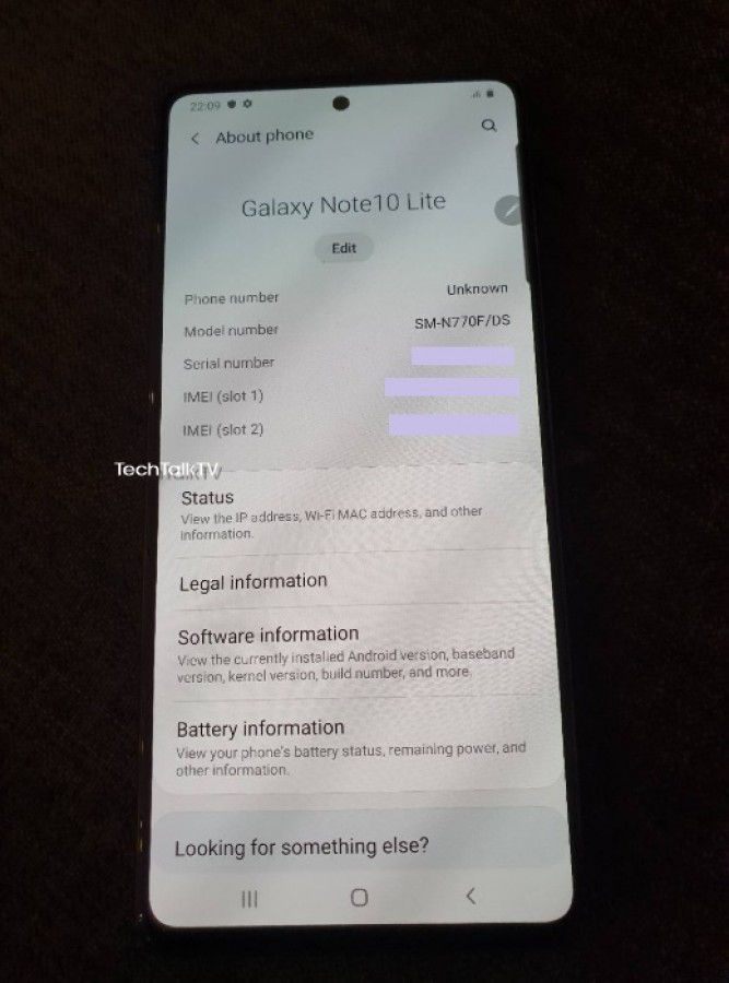 Bocoran Penampakan Langsung Samsung Galaxy Note 10 Lite