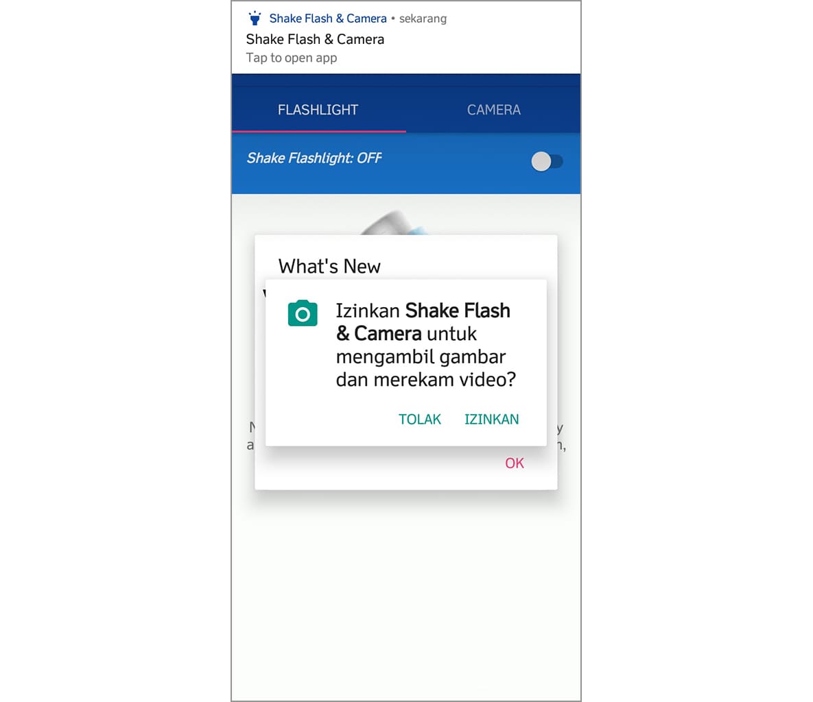 menyalakan senter smartphone 2