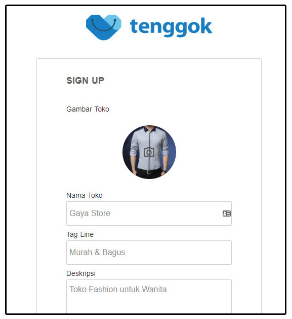 Daftar Toko online tenggok