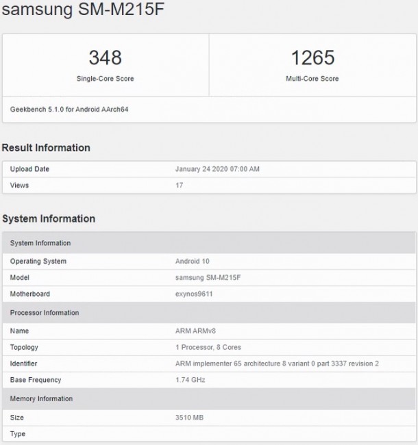 Bocoran Terbaru Samsung Galaxy M21