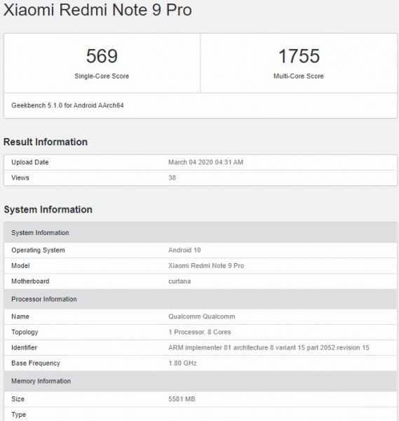 Penampakan Redmi Note 9 Pro