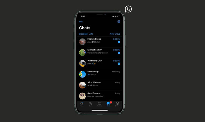 WhatsApp Hadirkan Dark Theme