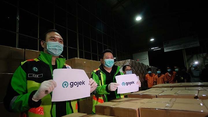 gojek masker