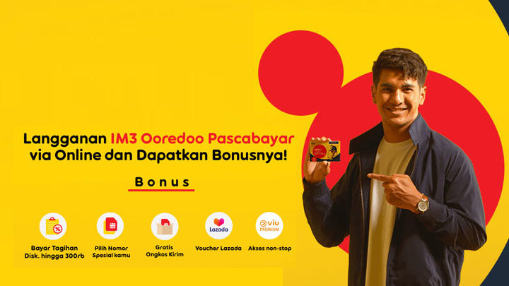Kartu Perdana IM3 Ooredo Postpaid