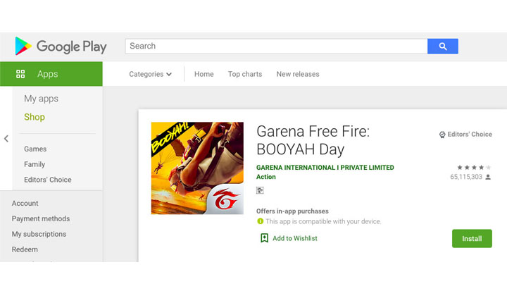 aplikasi Main Free Fire