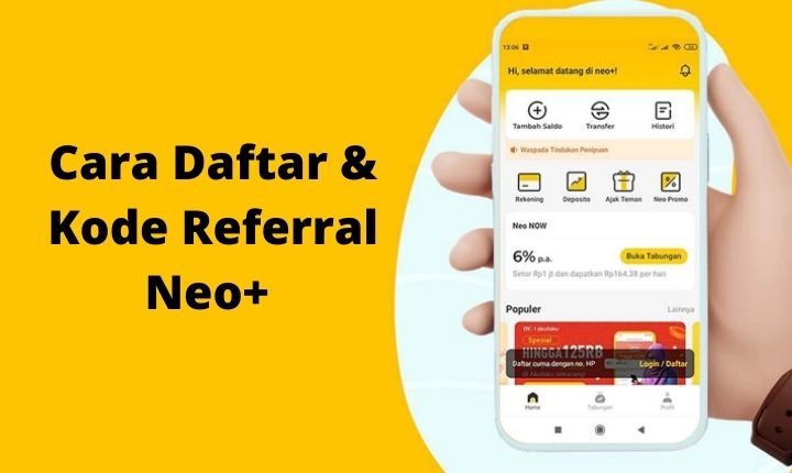 Cara Daftar dan Kode Referral Neo+ Bank Neo Commerce Terbaru
