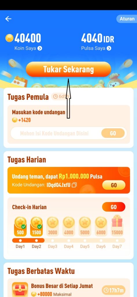 Pulsa dari Shareit 3