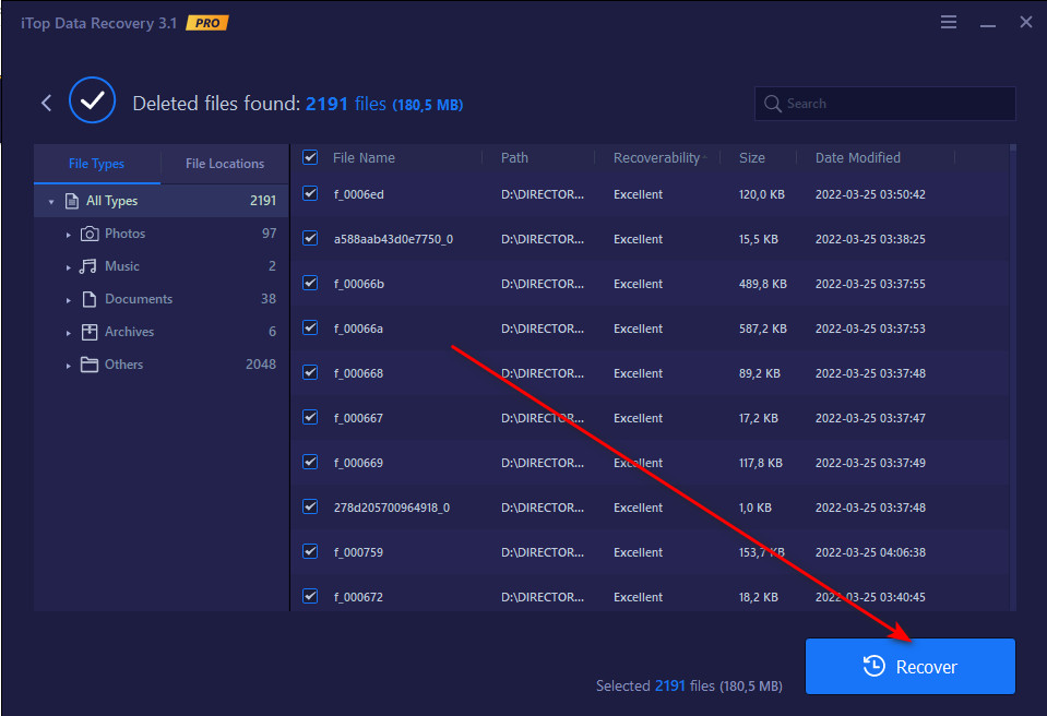 Recover iTop Data Recovery